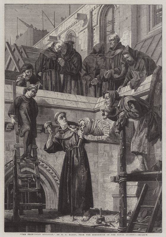 Rzeźbiarz franciszkański autorstwa Henry Stacey Marks