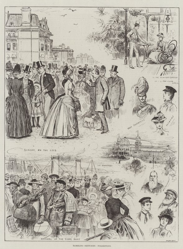 Wędrujące szkice, Folkestone autorstwa Henry Stephen Ludlow