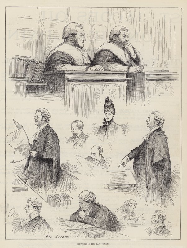 Szkice w sądach autorstwa Henry Stephen Ludlow