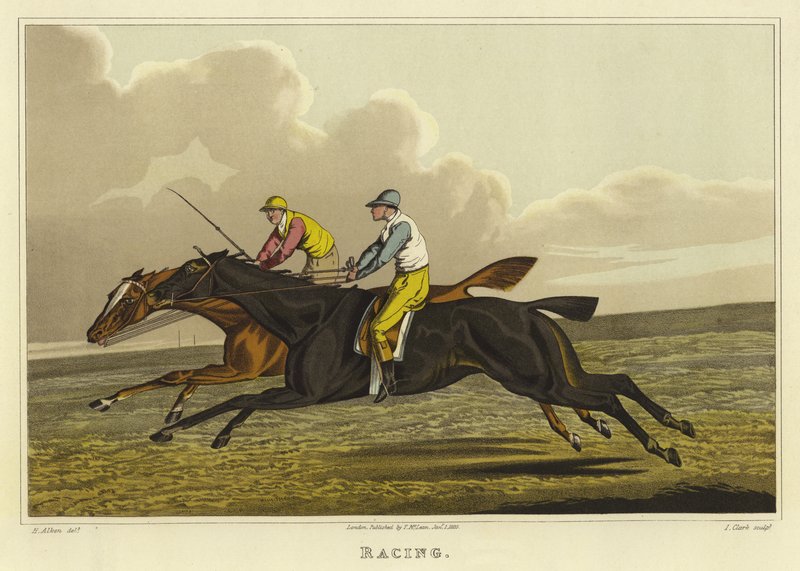 Wyścigi (chromolitho) autorstwa Henry Thomas Alken