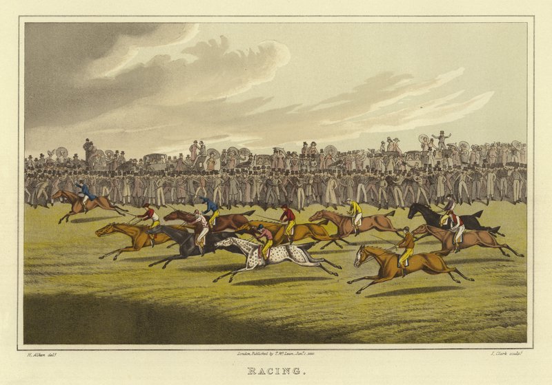 Wyścigi (chromolitho) autorstwa Henry Thomas Alken