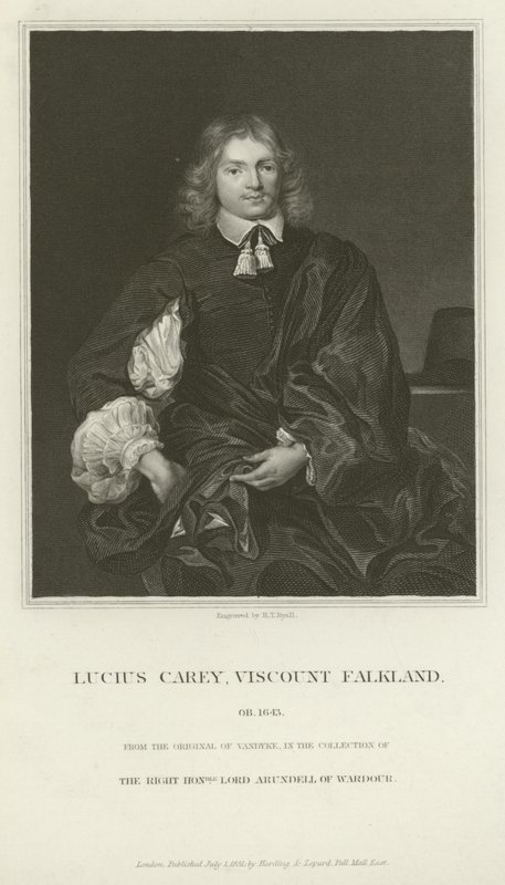 Lucius Cary, wicehrabia Falkland autorstwa Henry Thomas Ryall