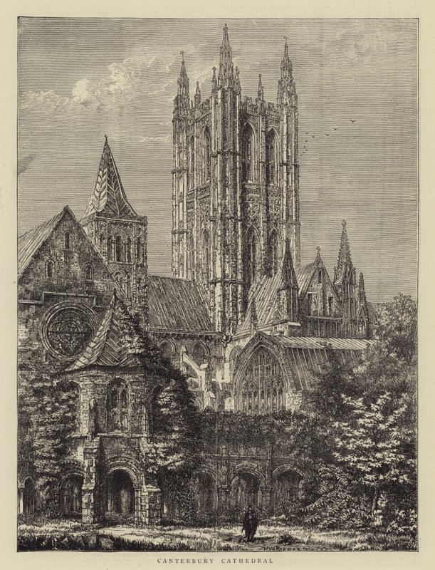 Katedra w Canterbury autorstwa Henry William Brewer
