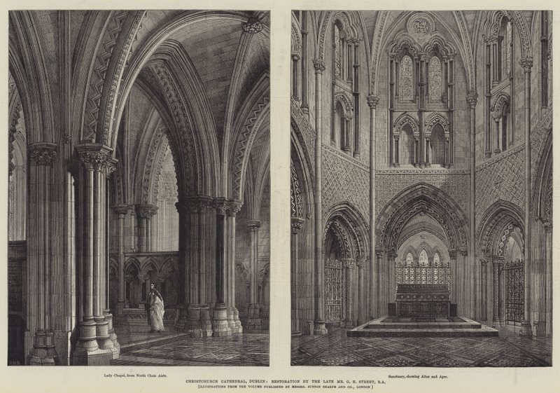 Katedra w Christchurch, Dublin, Renowacja przez nieżyjącego pana G E Street, RA autorstwa Henry William Brewer