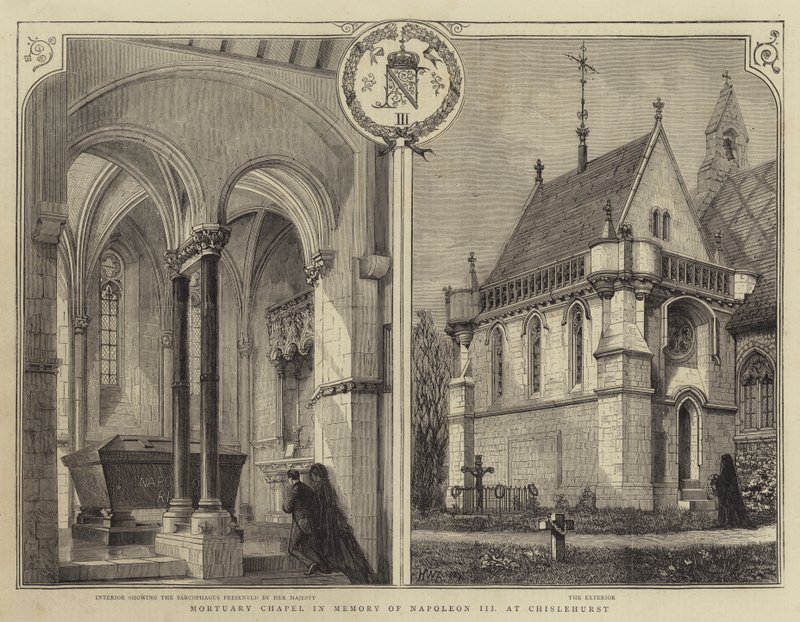 Kaplica pogrzebowa ku czci Napoleona III w Chislehurst autorstwa Henry William Brewer