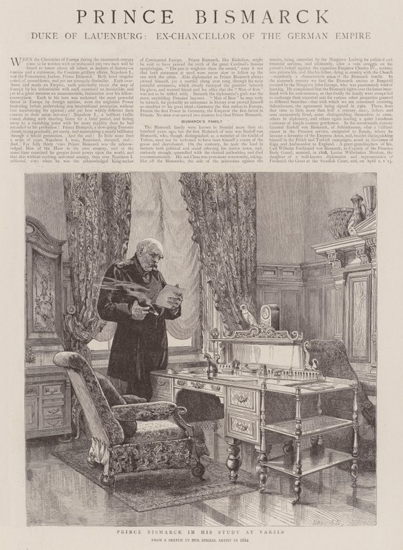 Książę Bismarck autorstwa Henry William Brewer