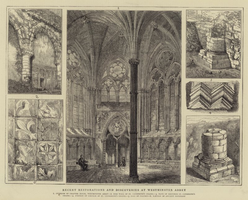 Ostatnie renowacje i odkrycia w Opactwie Westminsterskim autorstwa Henry William Brewer
