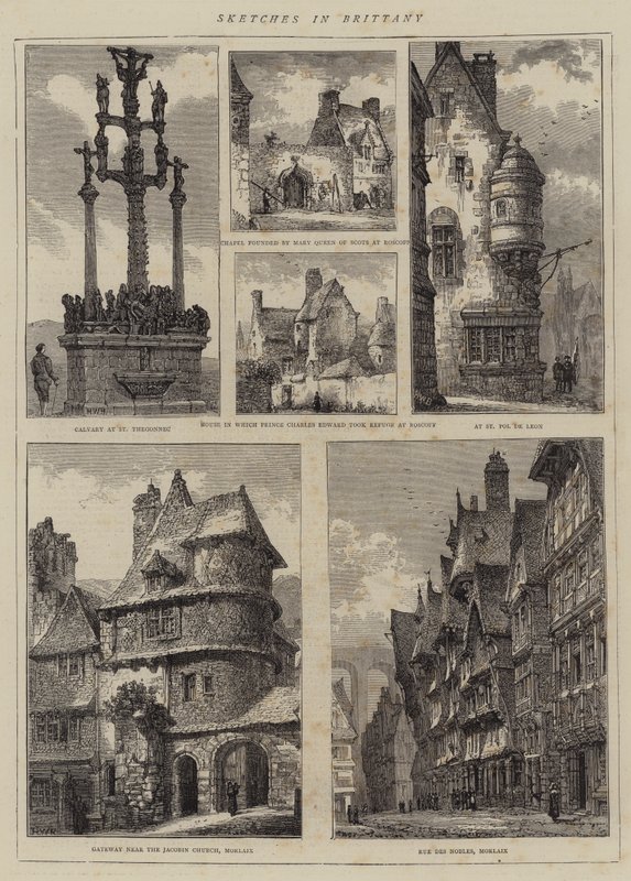 Szkice w Bretanii autorstwa Henry William Brewer