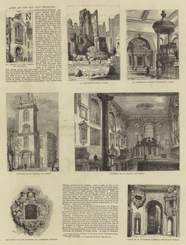 Niektóre z kościołów Starego Miasta autorstwa Henry William Brewer