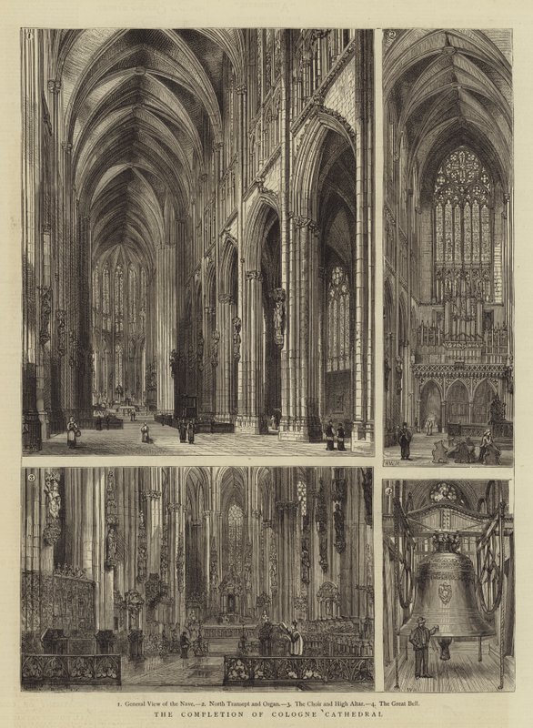 Zakończenie budowy katedry w Kolonii autorstwa Henry William Brewer