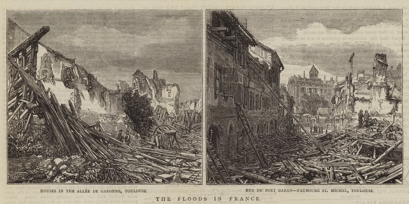 Powodzie we Francji autorstwa Henry William Brewer