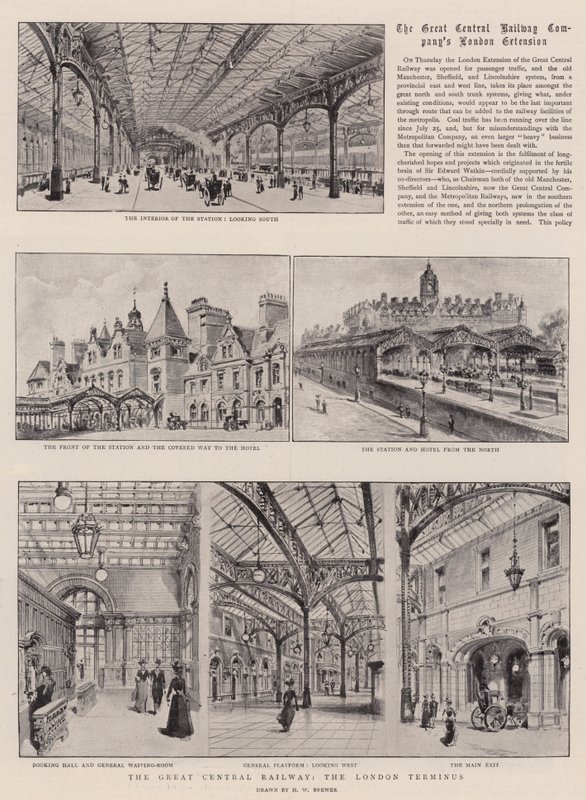 Great Central Railway, londyński Terminus autorstwa Henry William Brewer