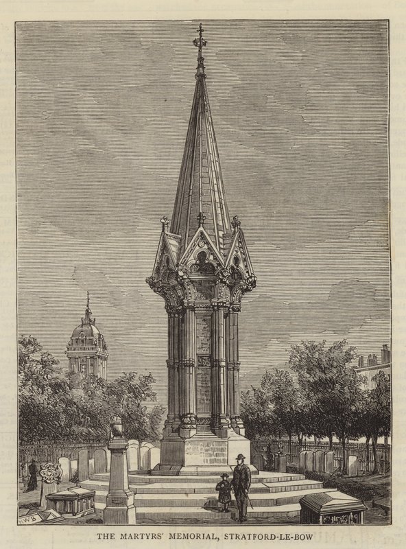 Pomnik Męczenników, Stratford-le-Bow autorstwa Henry William Brewer