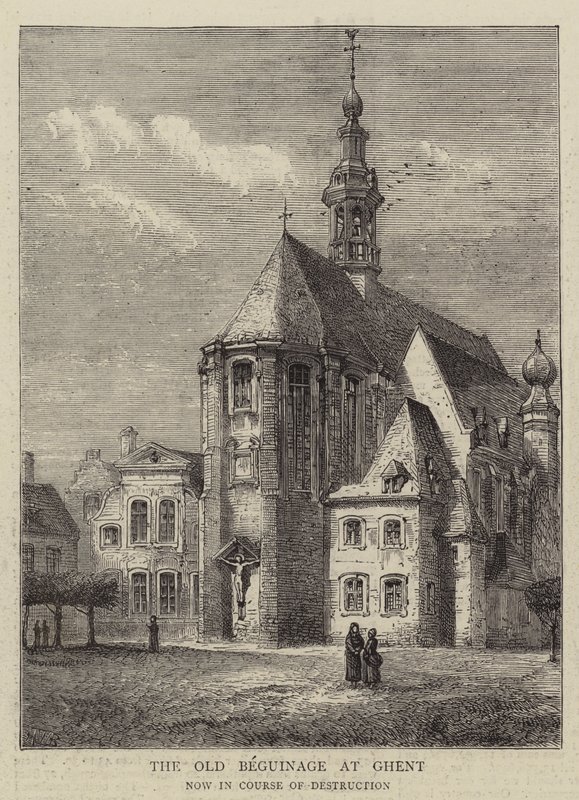 Stary beginaż w Gandawie autorstwa Henry William Brewer
