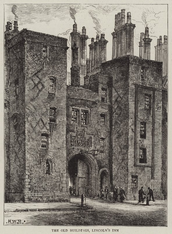 Stare budynki, zajazd Lincolna autorstwa Henry William Brewer