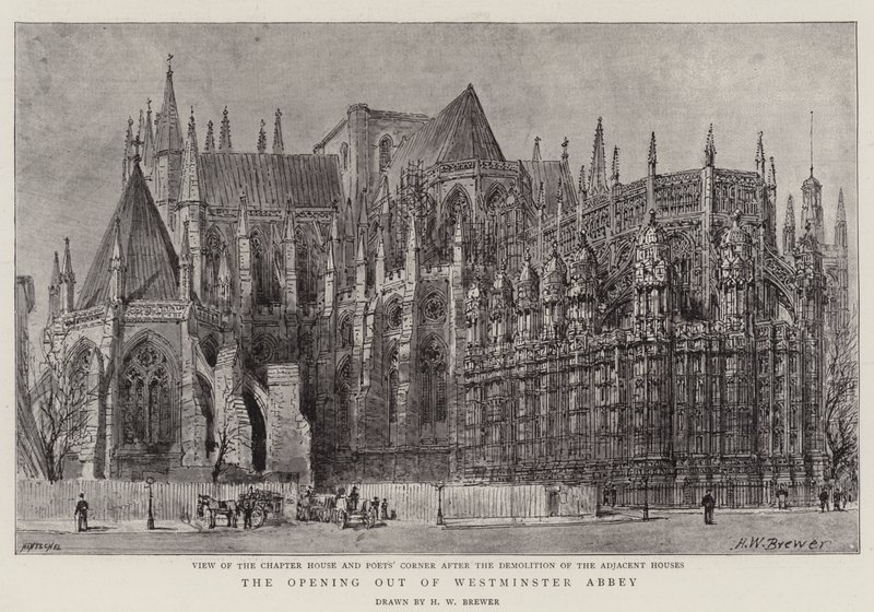 Otwarcie Opactwa Westminsterskiego autorstwa Henry William Brewer