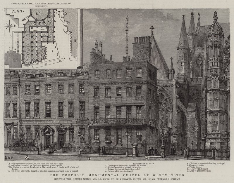 Proponowana monumentalna kaplica w Westminster autorstwa Henry William Brewer
