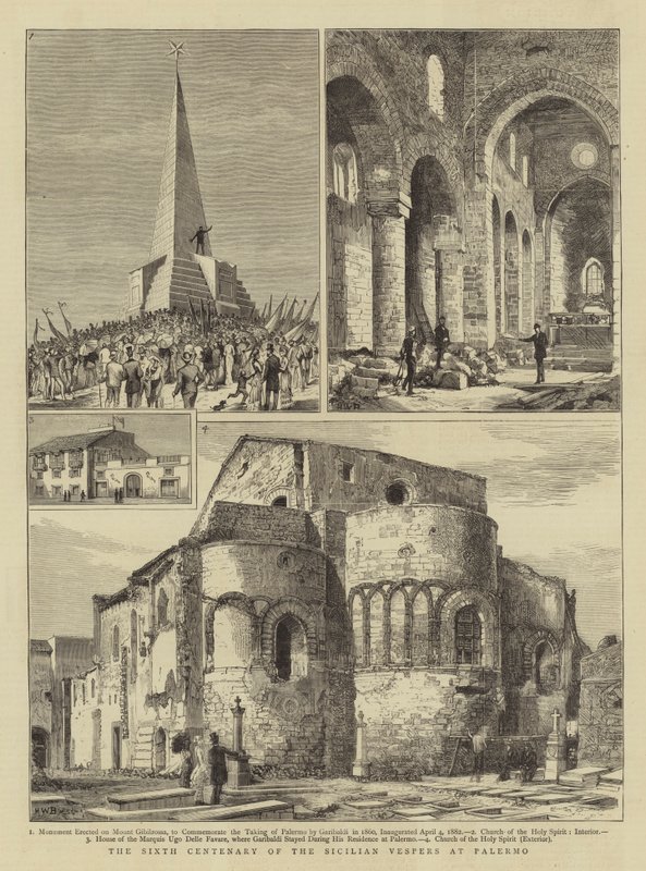 VI Stulecie Nieszporów Sycylijskich w Palermo autorstwa Henry William Brewer
