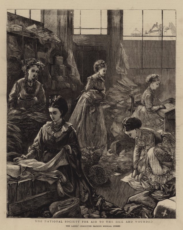 Krajowe Stowarzyszenie Pomocy Chorym i Rannym (National Society for Aid to the Sick and Wounded) autorstwa Henry Woods