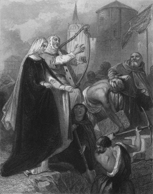 The Walling of New Ross, County Wexford, Irlandia autorstwa Henry after Warren
