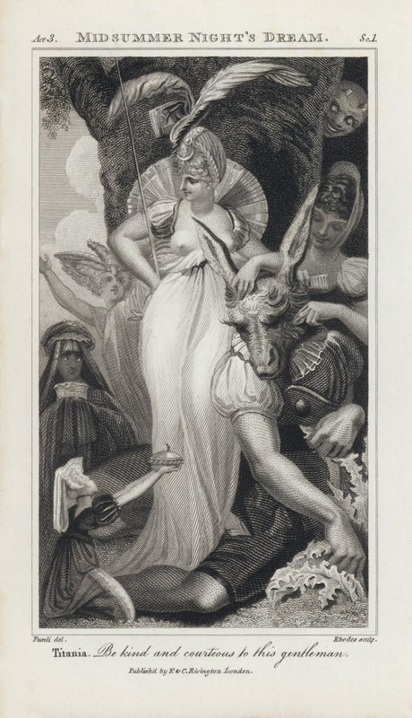 Ilustracja do Snu nocy letniej Szekspira (rycina) autorstwa Henry  Fuseli