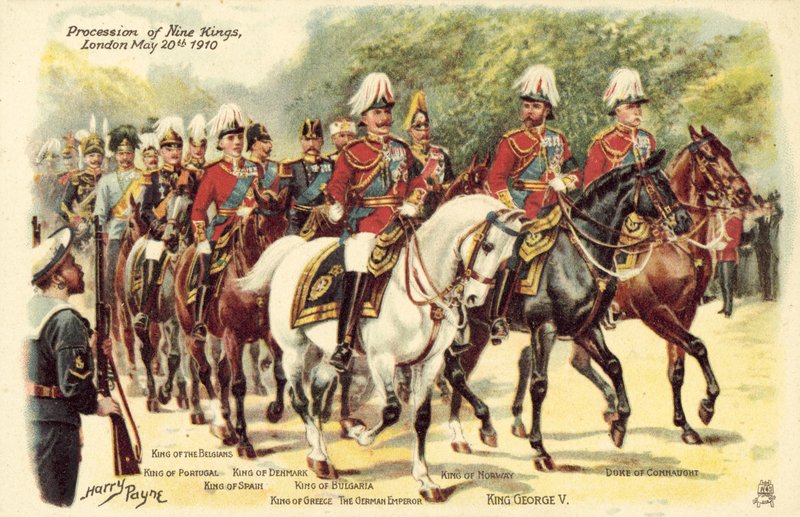 Procesja dziewięciu królów, Londyn, 20 maja 1910 autorstwa Henry A. Payne
