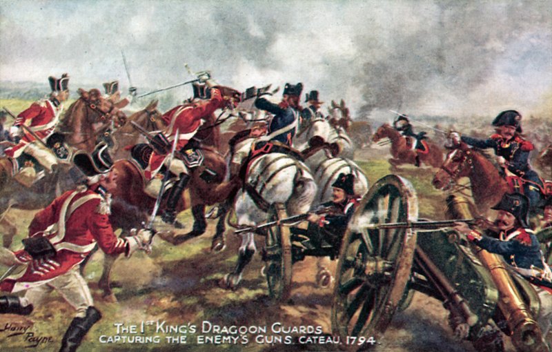Kings Dragon Guards, Cateau, 25 kwietnia 1794 autorstwa Henry A. Payne