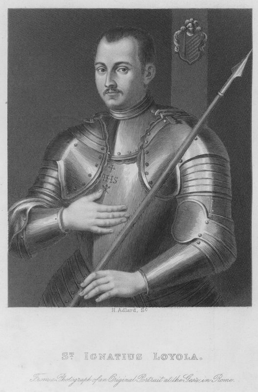 Św. Ignacy Loyola (rycina) autorstwa Henry Adlard