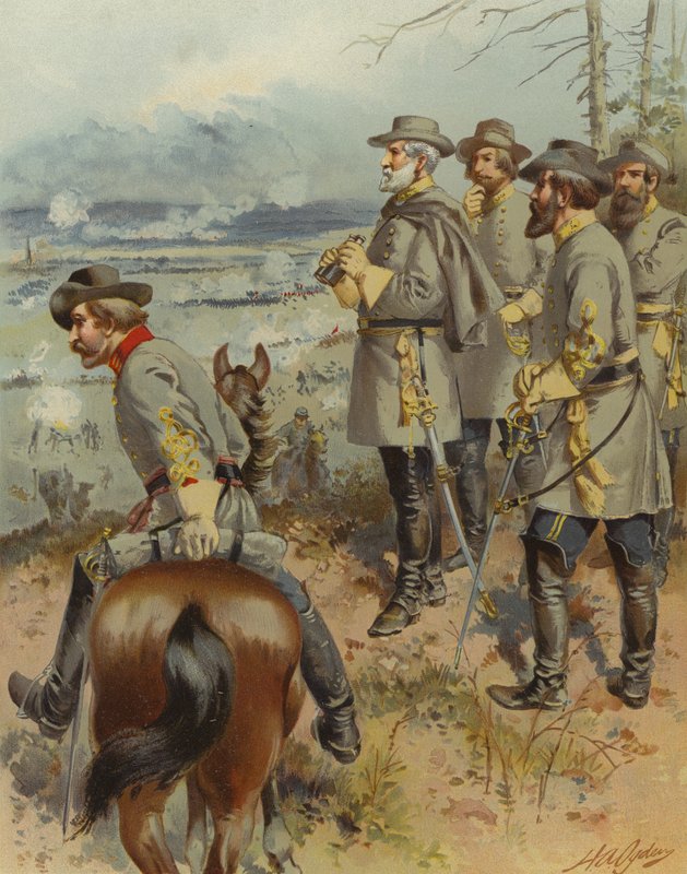 Generał Robert E Lee w Fredericksburgu autorstwa Henry Alexander (after) Ogden