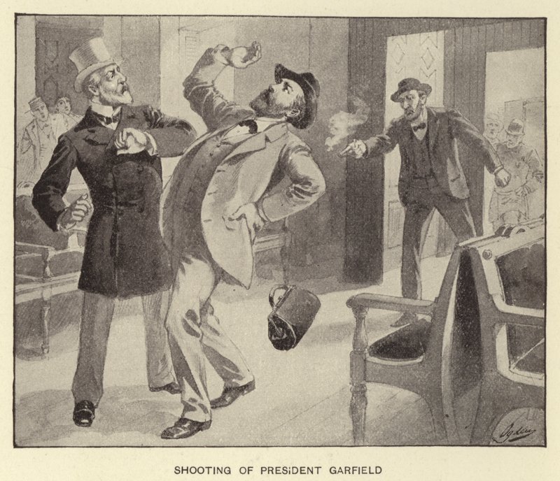 Zastrzelenie prezydenta Garfielda (lito) autorstwa Henry Alexander (after) Ogden