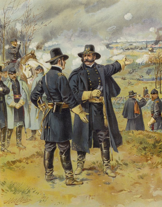 Burnside w Fredericksburgu, 13 grudnia 1862 autorstwa Henry Alexander Ogden