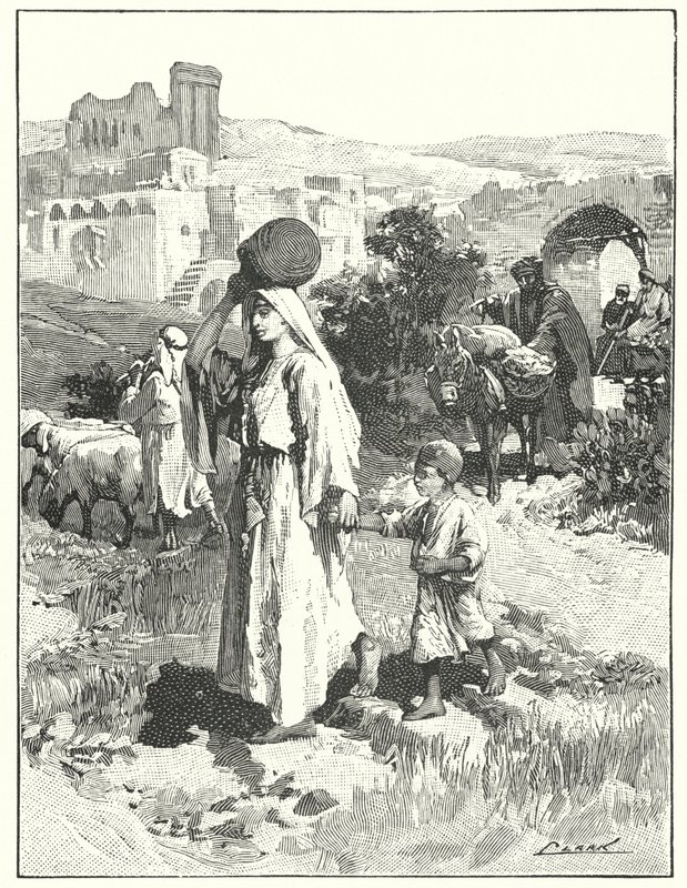 Wioska Samarytan (litos) autorstwa Henry Andrew Harper