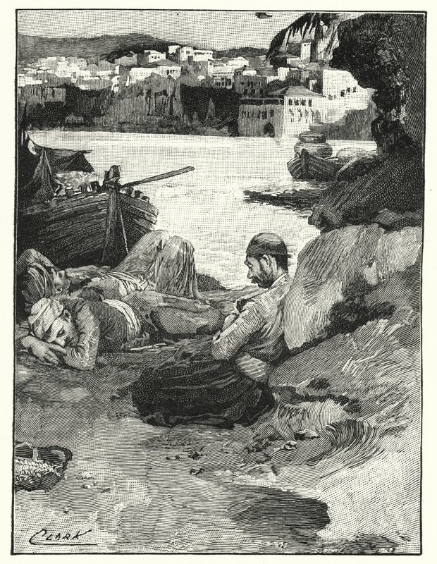Popołudniowa sjesta w Jaffie (lito) autorstwa Henry Andrew Harper
