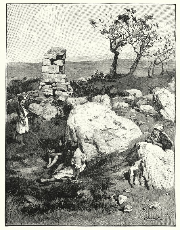 Starożytny punkt orientacyjny w Libanie (lito) autorstwa Henry Andrew Harper