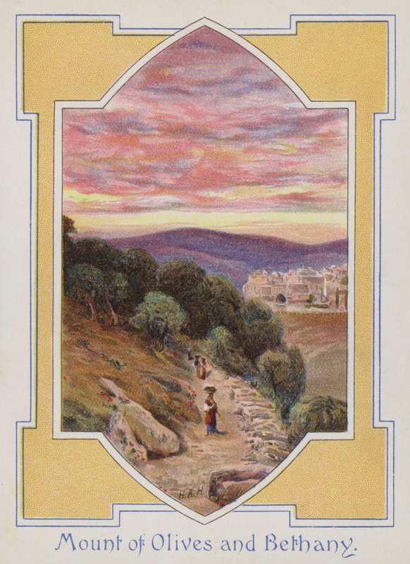 Góra Oliwna i Betanii (chromolitho) autorstwa Henry Andrew Harper