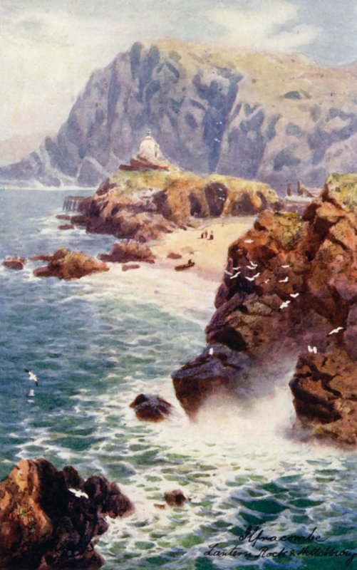 Lantern Rock i Hillsborough (kolorowa litografia) autorstwa Henry B. (after) Wimbush