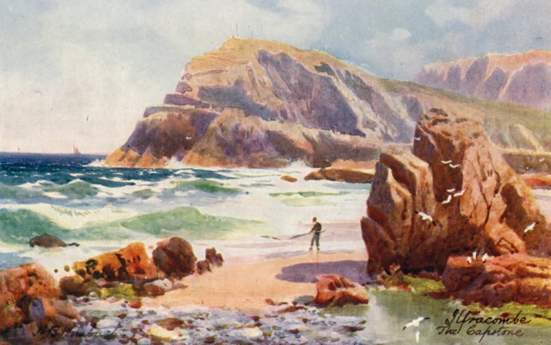 The Capstone, Ilfracombe (druk kolorowy) autorstwa Henry B. (after) Wimbush