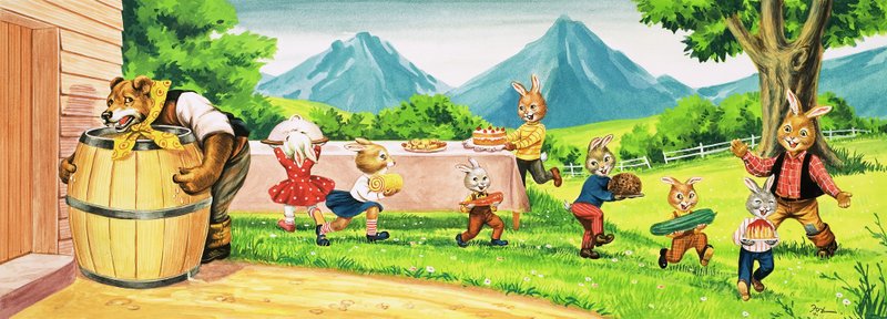 Niedźwiedź Królik autorstwa Henry Charles Fox