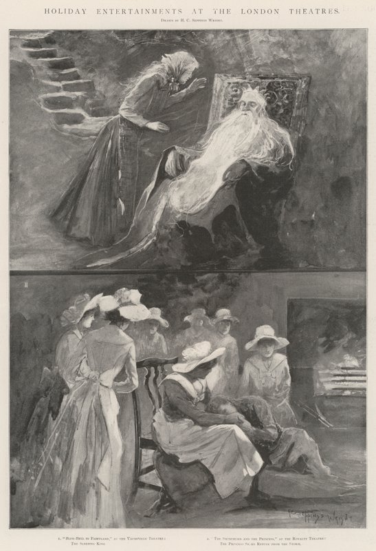 Wakacyjne rozrywki w londyńskich teatrach autorstwa Henry Charles Seppings Wright