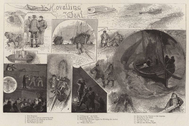Hovelling at Deal autorstwa Henry Charles Seppings Wright