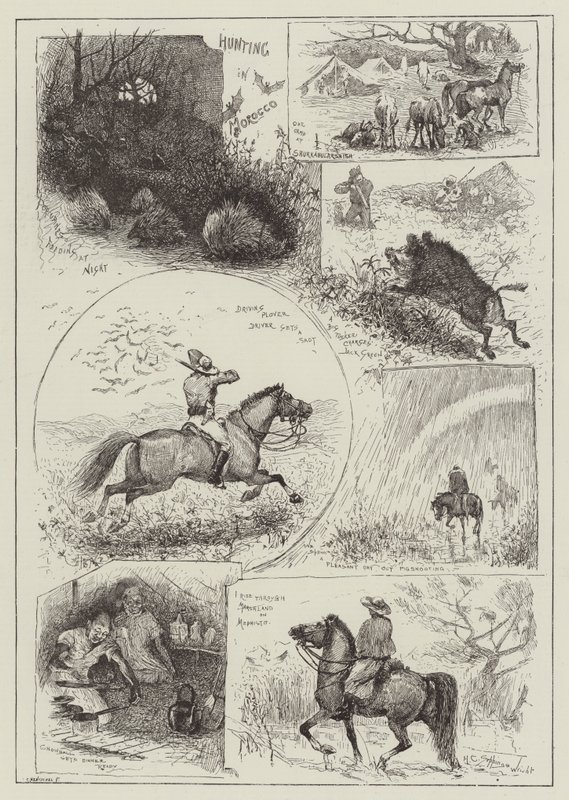 Polowanie w Maroku autorstwa Henry Charles Seppings Wright