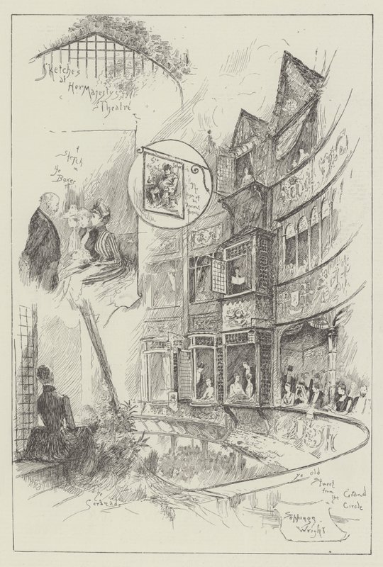 Szkice w Teatrze Jej Królewskiej Mości autorstwa Henry Charles Seppings Wright