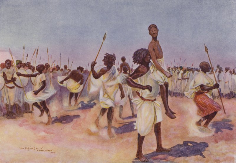 Taniec Borana Bororansi, Somaliland autorstwa Henry Charles Seppings Wright