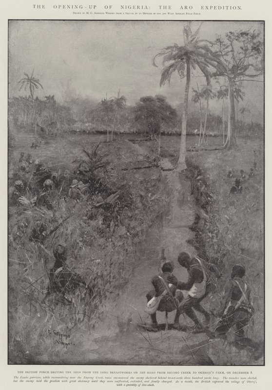 Otwarcie Nigerii, Ekspedycja Aro autorstwa Henry Charles Seppings Wright