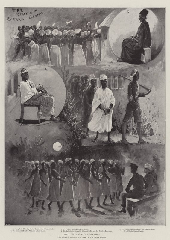 Ostatnie powstanie w Sierra Leone autorstwa Henry Charles Seppings Wright