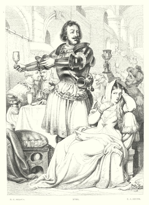 Childe Harold Lorda Byrona, Canto III, Stanza 48 (grawerowanie) autorstwa Henry Courtney (after) Selous