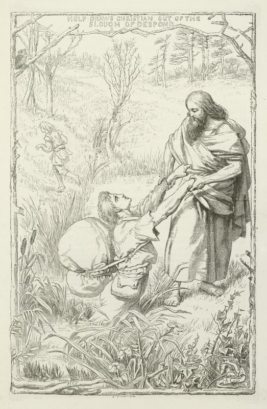 Ilustracja do Wędrówki Pielgrzyma autorstwa Johna Bunyan autorstwa Henry Courtney Selous