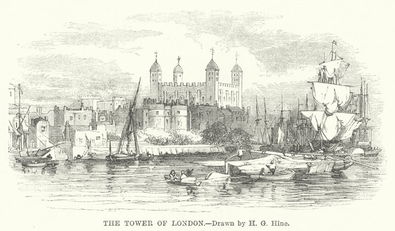 Tower of London (rycina) autorstwa Henry George (after) Hine