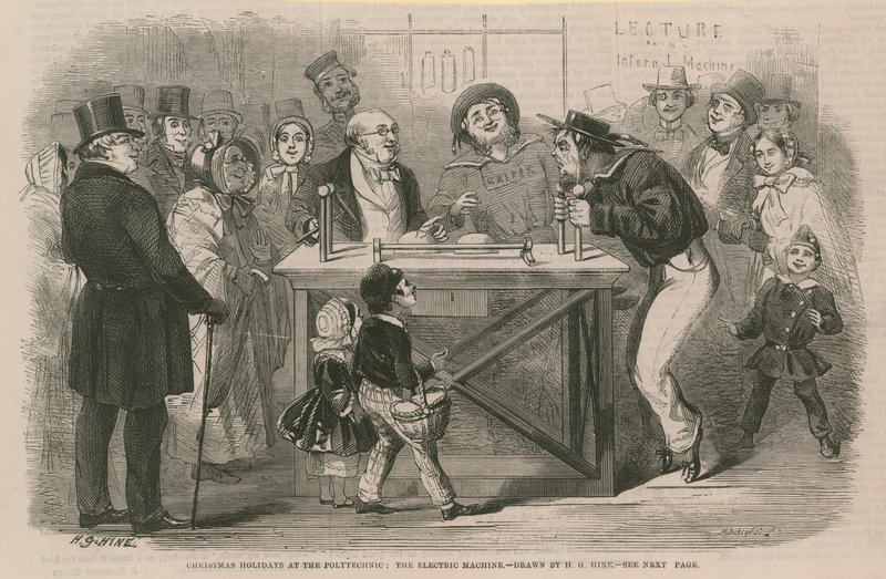 Święta Bożego Narodzenia na Politechnice (grafika) autorstwa Henry George Hine