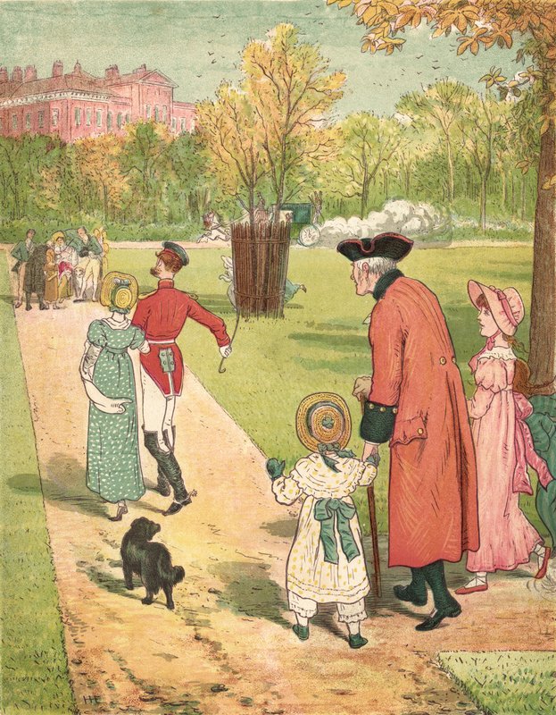 Biegnąc, by zobaczyć księżniczkę (kolor lito) autorstwa Henry Hetherington Emmerson